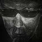 James Hetfield Portrait (black paper portrait study)